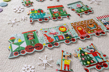Load image into Gallery viewer, Christmas Train Shaped Floor Puzzle