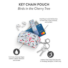 Load image into Gallery viewer, Birds in the Cherry Tree Key Chain Pouch