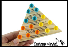 Load image into Gallery viewer, 1 Solitaire Peg Game - Retro Wooden Classic Game - Peg Puzzl