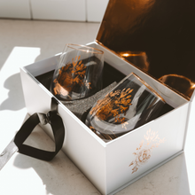 Load image into Gallery viewer, Delft Stemless Wine Glass Box Set