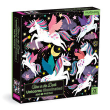 Load image into Gallery viewer, Unicorns Illuminated 300 Piece Glow in the Dark Puzzle
