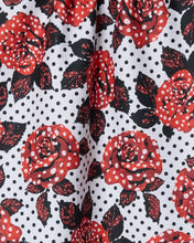 Load image into Gallery viewer, Polka Rose Tea Towel