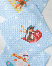 Load image into Gallery viewer, Snowy Friends Dishcloth Set