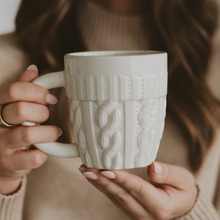Load image into Gallery viewer, Cream Sweater Coffee Mug