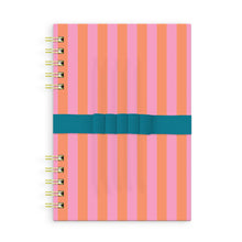 Load image into Gallery viewer, Cabana Stripes Harper Split-Spiral Notebook & Pen Set