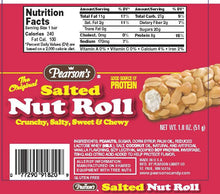 Load image into Gallery viewer, Pearson's Salted Nut Roll, 1.8oz, 24ct Case