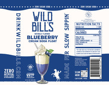 Load image into Gallery viewer, Blueberry: Zero Sugar Soda, Clean Ingredients, 12-Pack, Cans