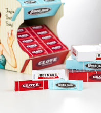 Load image into Gallery viewer, Nostalgic Gum Display Beemans Black Jack Clove Teaberry 120c