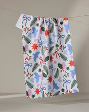 Load image into Gallery viewer, Christmas Garden Party Tea Towel
