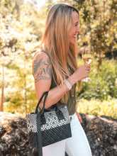 Load image into Gallery viewer, Small Woven Crossbody - Black Leather