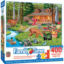 Load image into Gallery viewer, Family Time - Creekside Gathering 400 Piece Puzzle