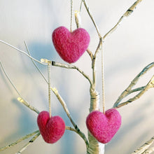 Load image into Gallery viewer, Felted Heart Ornaments