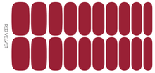 Load image into Gallery viewer, Red Velvet Nail Wraps