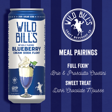 Load image into Gallery viewer, Blueberry: Zero Sugar Soda, Clean Ingredients, 12-Pack, Cans