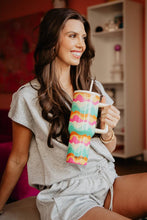 Load image into Gallery viewer, Neon Abstract Colors 38 Oz Tumbler Cup: Yellow