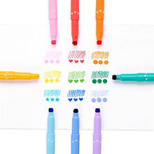 Load image into Gallery viewer, Confetti Stamp Double-Ended Markers