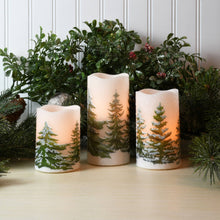 Load image into Gallery viewer, LED Evergreen Candles