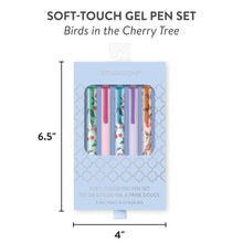 Load image into Gallery viewer, Birds in the Cherry Tree Soft-Touch Gel Pen Set