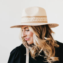 Load image into Gallery viewer, Sunset Sierra Straw Hat: Cream
