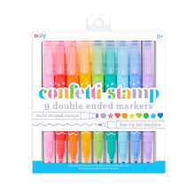 Load image into Gallery viewer, Confetti Stamp Double-Ended Markers