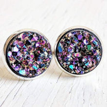 Load image into Gallery viewer, Round Druzy Studs: Multiple Colors
