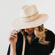 Load image into Gallery viewer, Sunset Sierra Straw Hat: Cream