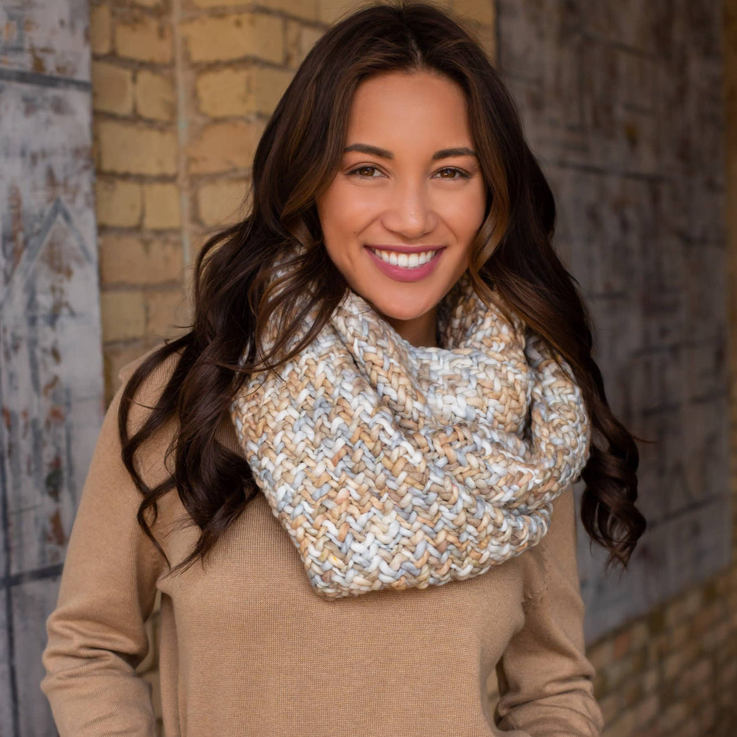 Loom Woven Infinity Scarves