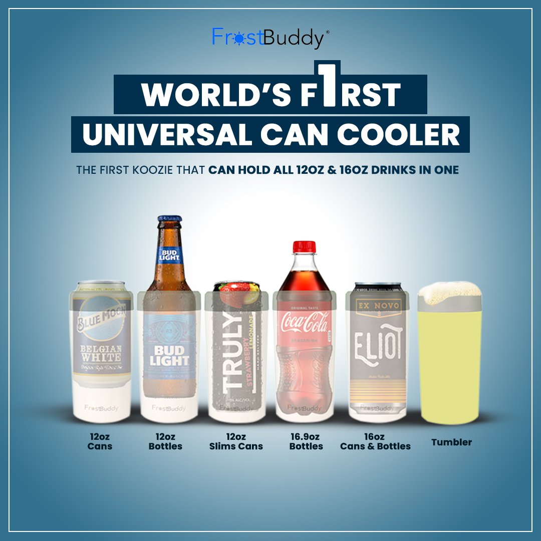 Universal Buddy, World's 1st Universal Can Cooler