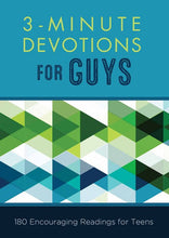 Load image into Gallery viewer, 3-Minute Devotions for Guys (Teens)
