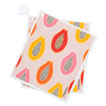 Load image into Gallery viewer, Papaya Reusable Paper Towel Sets + Hook
