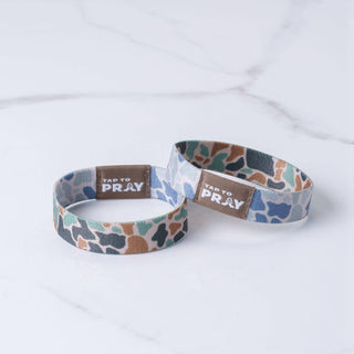 Tap To Pray™ Wristbands - River Rock Camo Classic & Sage: Medium / River Rock Camo Class / Sage - Olita Gifts & Goods