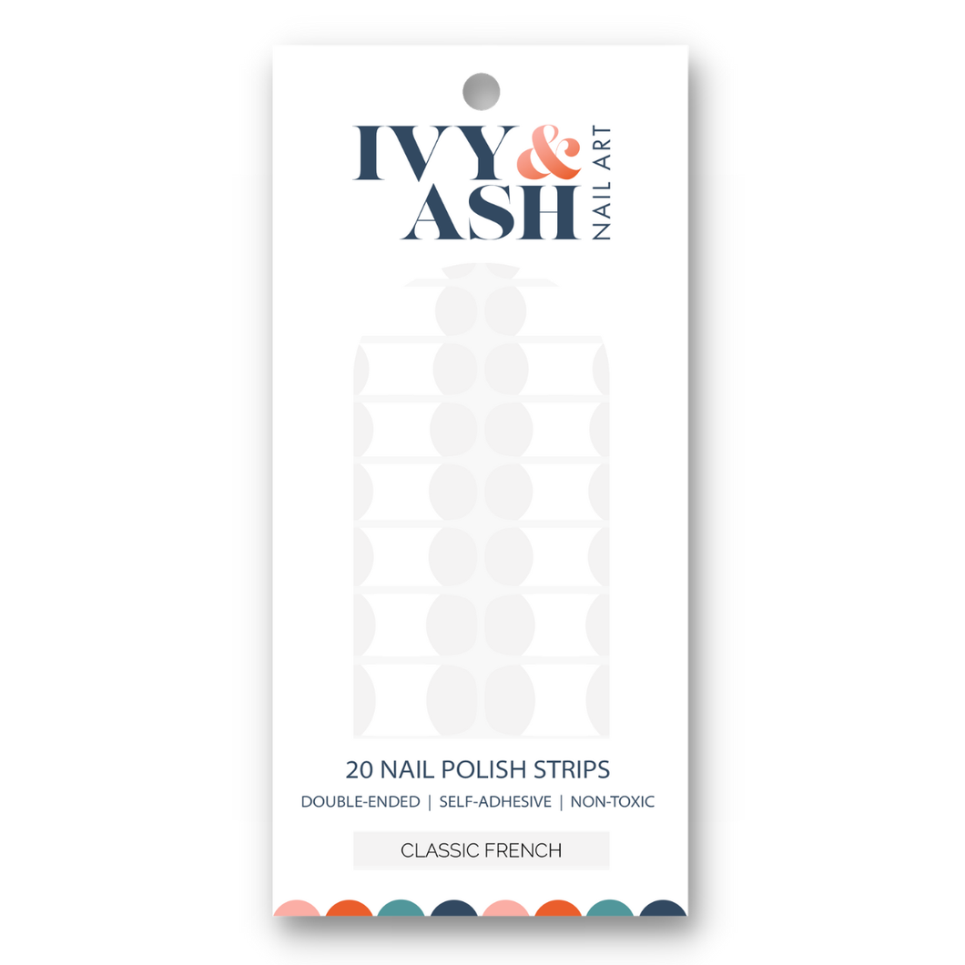 Classic French | White French Tip Nail Polish Wrap Set