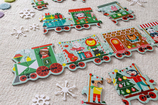 Christmas Train Shaped Floor Puzzle - Olita Gifts & Goods