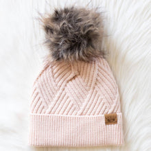 Load image into Gallery viewer, Blush Knit Pom Hat
