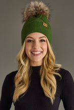 Load image into Gallery viewer, Green Knit Pom Hat
