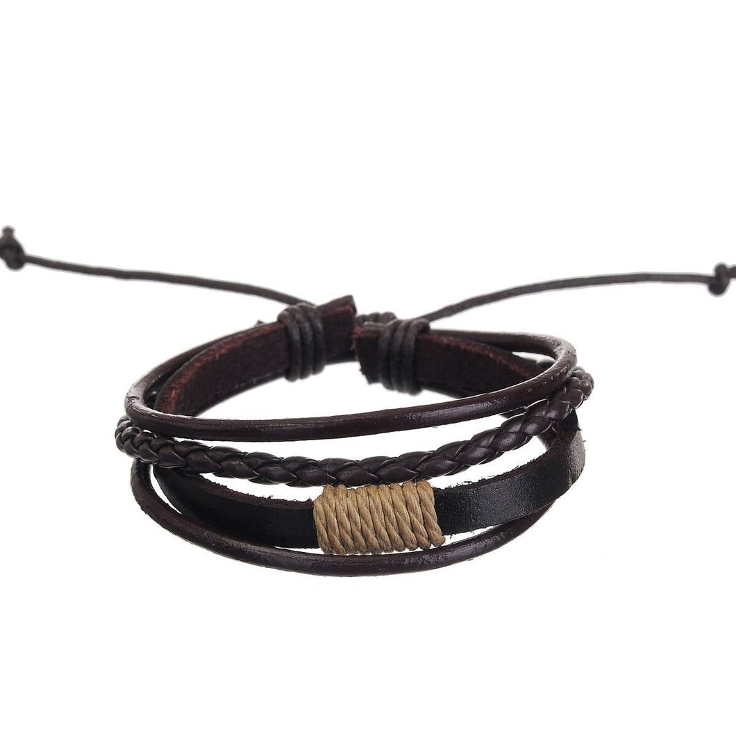 Men's Leather Bracelet: Ridgeland