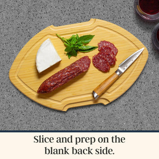 Flip, Serve & Store® Football Charcuterie Board with Lid