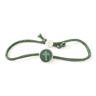 Tap To Pray® Survivor Series Bracelet: Sea Foam + Cross - Olita Gifts & Goods
