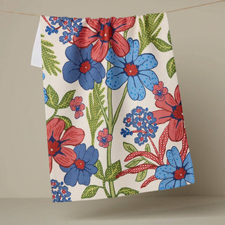 Plaid Floral Tea Towel - Olita Gifts & Goods