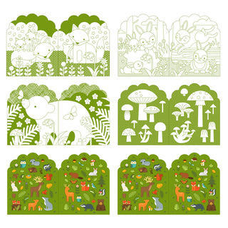Woodland Coloring Book With Stickers - Olita Gifts & Goods