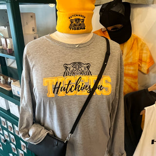 TIGERS Gray Adult Long Sleeve