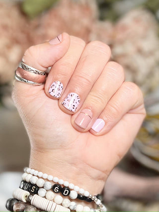 Luxe Leopard | Mauve Pink Animal Print Nail Art Nail Wrap - Olita Gifts & Goods
