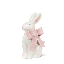 Load image into Gallery viewer, Sitting Bunny with Pink Bow-5"H
