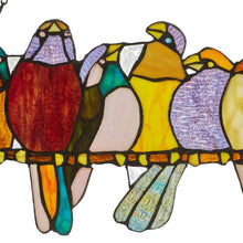 Load image into Gallery viewer, Marisol Birds Stained Glass Panel
