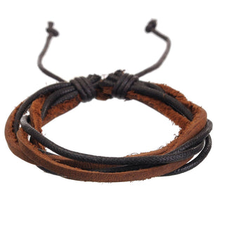 Men's Leather Bracelet : Lincoln