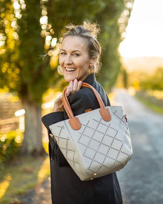 Baby Bermuda Tote Bag - Putty: Vegan - Polyurethane / Women-Owned, Cruelty-Free - Olita Gifts & Goods