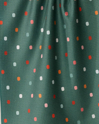 Moss Tile Shuffle Tea Towel