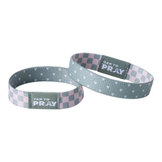 Tap To Pray® Wristband – Cottage & Tile: Medium - Olita Gifts & Goods