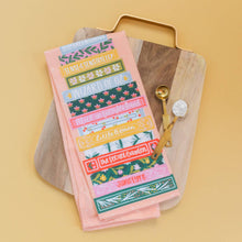 Load image into Gallery viewer, Book Stack Tea Towel
