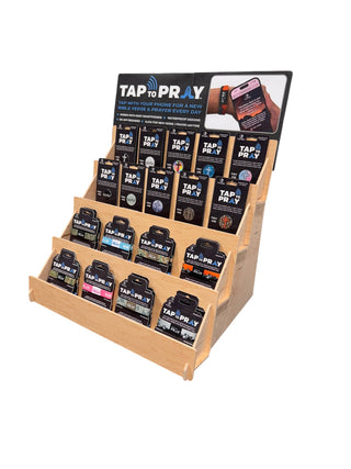 Tap To Pray™ Wristbands - Mountains & Forests: Medium / Blue Mountains & Green Forests - Olita Gifts & Goods